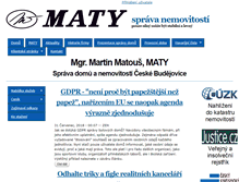 Tablet Screenshot of maty.cz